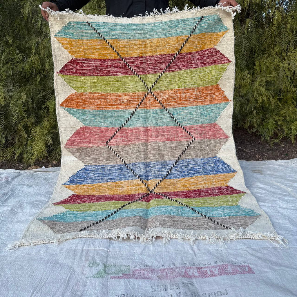 Authentic Moroccan Atlas Berber Rug – Handmade Wool Carpet by Berber Women