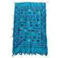 Authentic Moroccan Atlas Berber Rug – Handmade Turquoise Wool Carpet by Berber Women