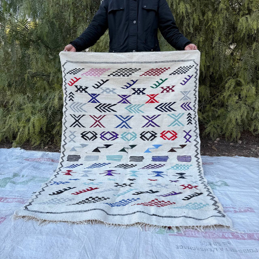 Authentic Moroccan Atlas Berber Rug – Handmade Wool Carpet by Berber Women