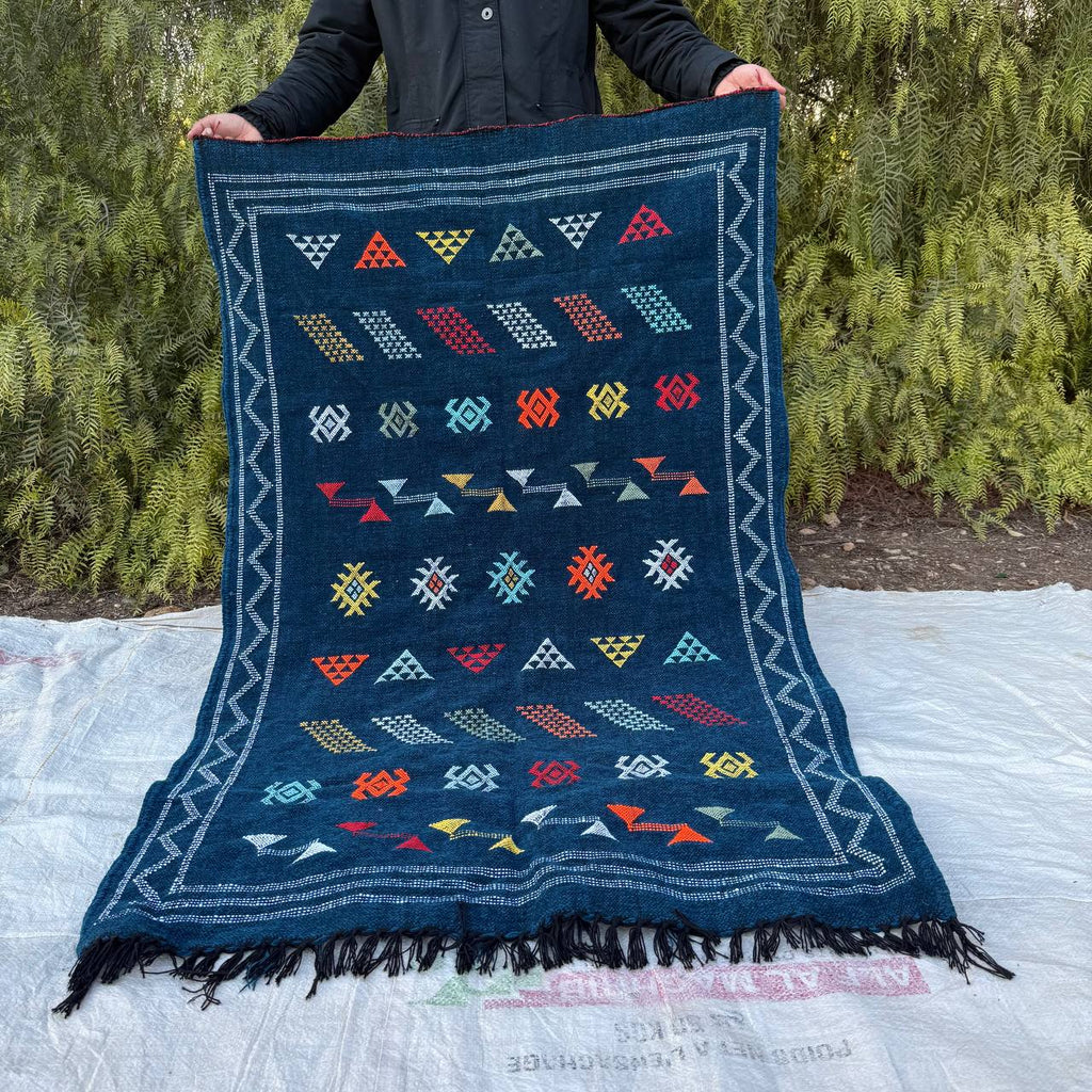 Handcrafted Moroccan Mountain Rug – Authentic Berber Wool Carpet