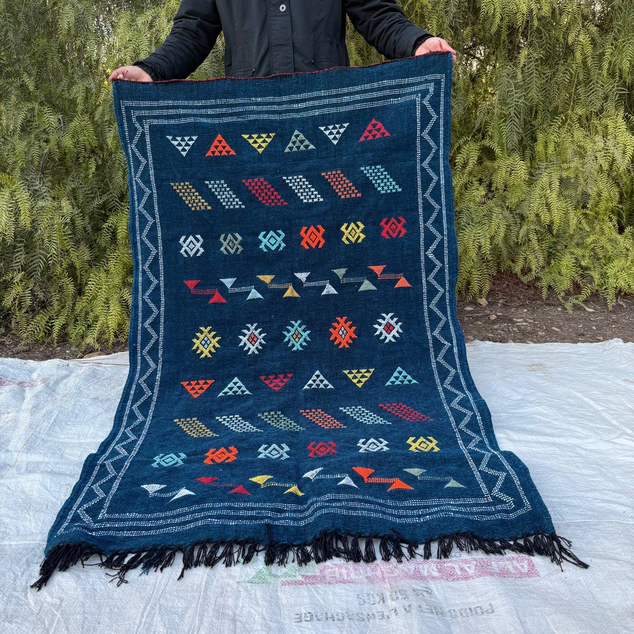 Handcrafted Moroccan Mountain Rug – Authentic Berber Wool Carpet