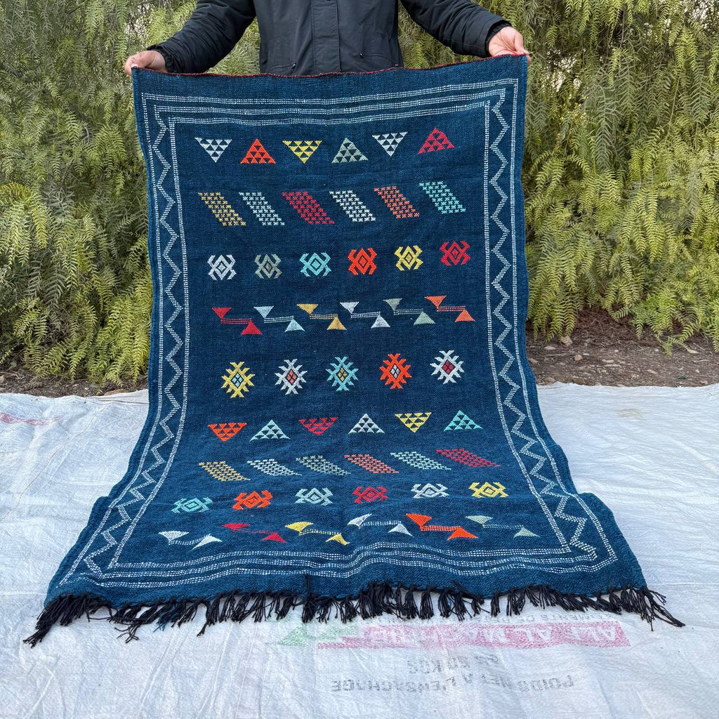 Handcrafted Moroccan Mountain Rug – Authentic Berber Wool Carpet