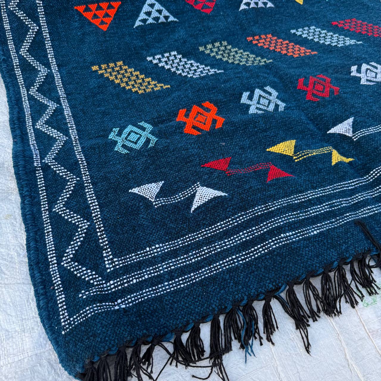 Handcrafted Moroccan Mountain Rug – Authentic Berber Wool Carpet