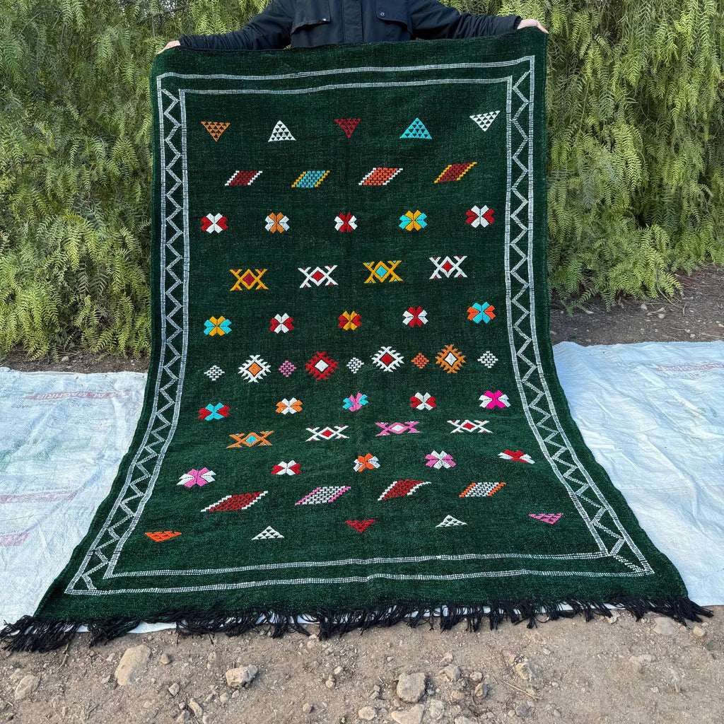 Genuine Moroccan Berber Rug – Atlas Mountain Handmade Wool