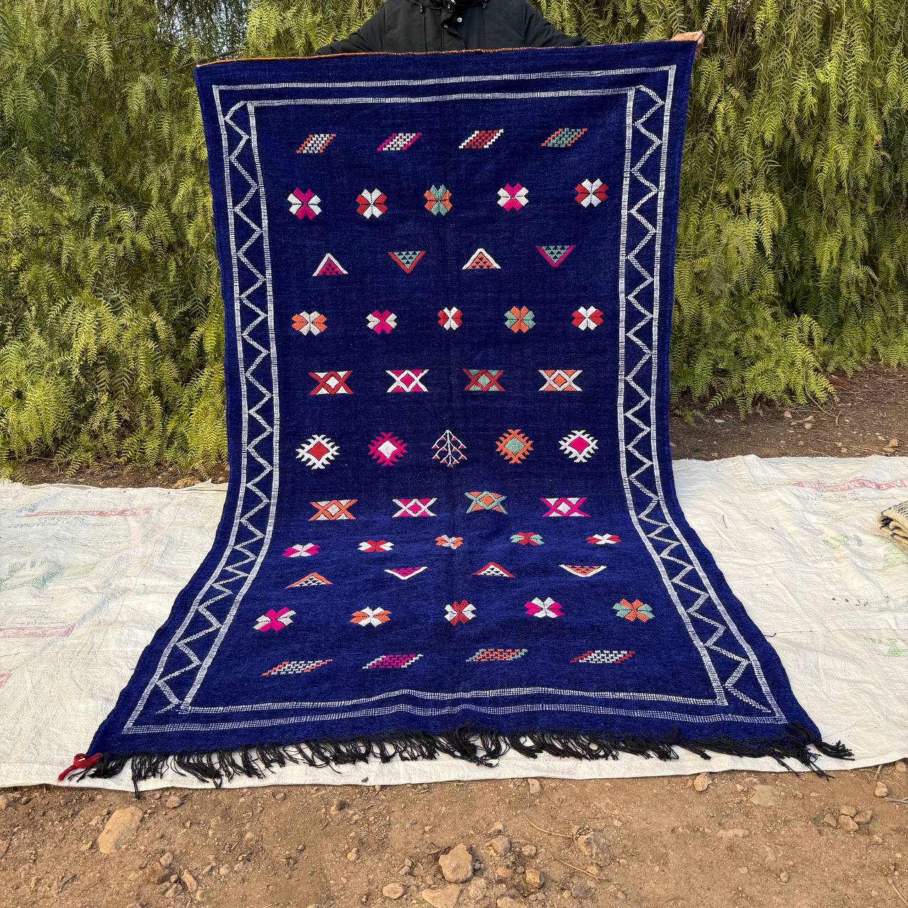 Authentic Moroccan Handmade Rug – Atlas Berber Wool Carpet